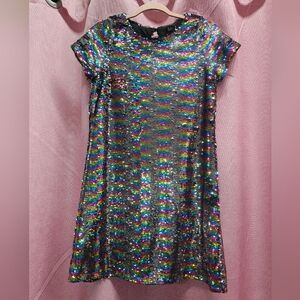 Trixxi Girl Multi Color Sequin Mini Dress Sz XL